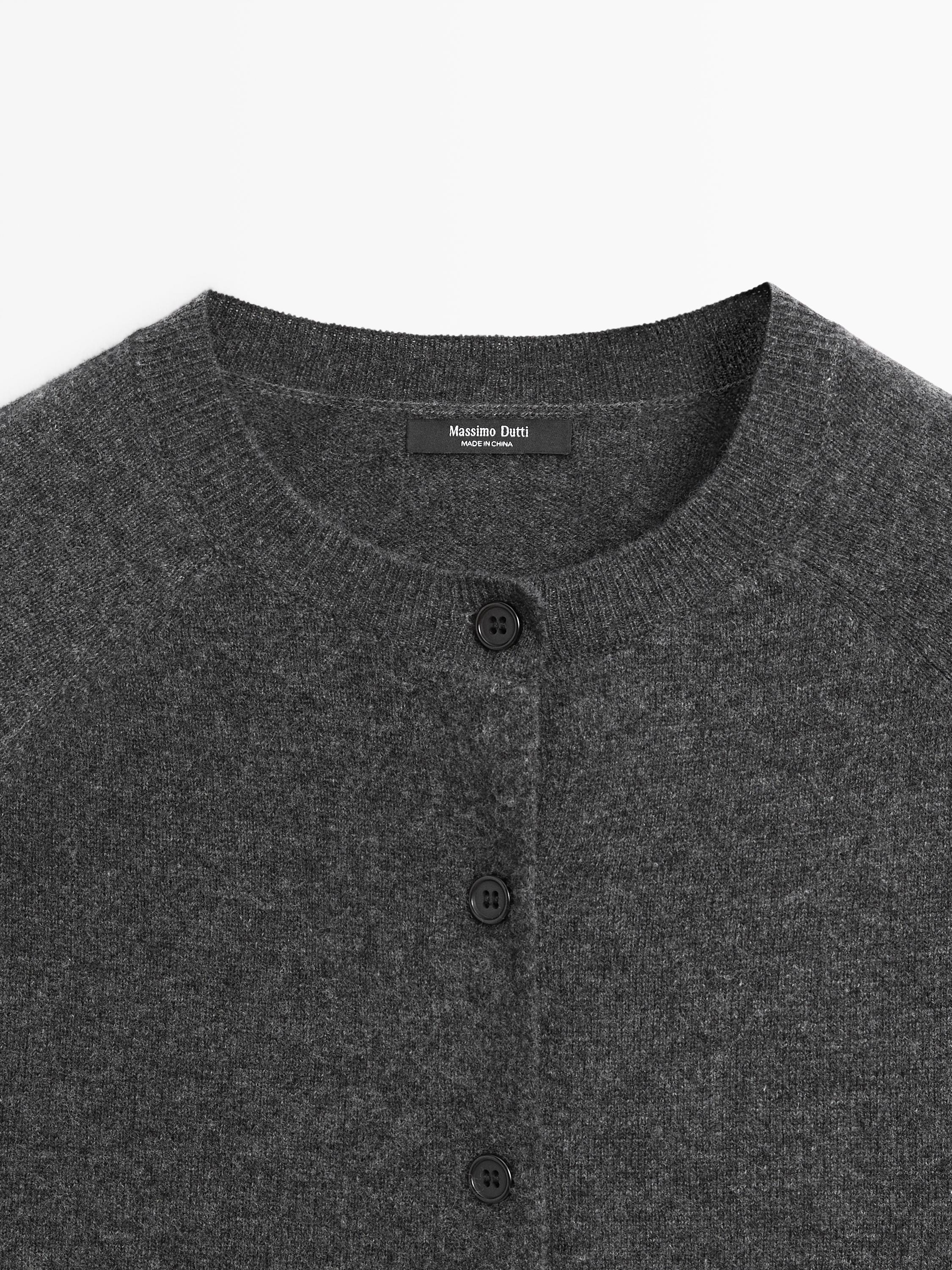 Cardigan court à manches raglan